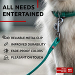 Load image into Gallery viewer, WAUDOG Rolled Leather Dog Leash 4Ft * 0.3 in for Small Medium and Large Dogs Heavy Duty Leather Puppy Leash for Outdoor Walking Running Training Strong Dog Leashes for Large Breed Dogs (Mint)