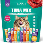 Load image into Gallery viewer, Creamy Lickable Cat Treats Wet Squeeze Tubes 20 Sticks Tuna Mix Liquid Cat Snacks Urinary Care Multivitamin Treats for Cats & Small Dogs Lick Up