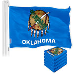 Load image into Gallery viewer, Oklahoma OK State Flag 3x5 Ft 5Pack 150D Printed Polyester By G128