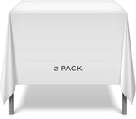 Load image into Gallery viewer, 2 Square Tablecloth Covers 70x70 Inch Table Cover for Square or Round Table 200