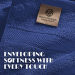 Load image into Gallery viewer, Navy Hand Towels for Bathroom 6 Pack Cotton Hand Towel Bulk 16x27 Inch for Gym Kitchen Spa Soft Highly Absorbent Quick Dry Terry Salon Towels