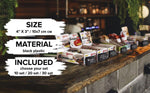 Load image into Gallery viewer, 10 Pack Mini Chalkboard Signs for Food 3x4 inch Party Buffet Tables Wedding Bakery Small Chalkboard Signs Mini Chalkboard Signs for Food Chalkboard Buffet Signs Table Sign Chalkboard