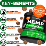 Load image into Gallery viewer, Hemp Calming Chews for Dogs 170 Count Anxiety Relief
