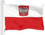 Load image into Gallery viewer, G128 Poland ENSIGN Flag 3x5 feet Printed 150D, Indoor/Outdoor, Vibrant Colors, Brass Grommets, Quality Polyester, Much Thicker More Durable Than 100D 75D Polyester