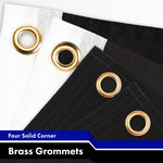 Load image into Gallery viewer, G128 Combo Pack: American USA Flag 3x5 Ft & Thin Blue Line Flag 3x5 Ft Both LiteWeave Pro Series Printed 150D Polyester, 4 Corner Brass Grommets, Perfect For Balcony/Wall