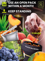 Load image into Gallery viewer, Sweet & Sour Hookah Flavors Set 3 x 50g non tobacco hookah flavor for your Hookah Bowl (Black grape Tropical fruit mix Pineapple) Hookah Bundle Pack of 3 Try these Tobacco Free Shisha