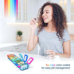 Load image into Gallery viewer, Weekly Medicine Pill Organizer Waterproof 7 Day Large Pill Box Daily Pill Case