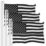 Load image into Gallery viewer, Thin Gray Line American Flag 3x5 Ft 3Pack Printed 150D Polyester By G128
