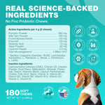 Load image into Gallery viewer, No Poo Chews for Dogs Coprophagia Deterrent Dog Probiotics for Digestive Health with Enzymes Canine Stool Eating Deterrent Digestive, Dental, Gut & Immune Health Treats No Poop Eating