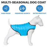 Load image into Gallery viewer, Blue Dog Winter Coat for Large Dogs Waterproof Dog Warm Jacket XXSmall Size