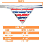 Load image into Gallery viewer, 4th of July Bandana for Large and Small Pets. Reflective Accessories for Walking Camping and Off Leash Exploration 2 Pack. (Medium)