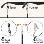 Load image into Gallery viewer, Glasses Strap Chains Premium ECO Leather Eyeglass Holder 4 Pack 28 inch Long