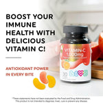 Load image into Gallery viewer, Vitamin C 1000mg Gummies for Adults Kids Antioxidants Vitamin E Assorted Fruit