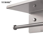 Load image into Gallery viewer, Toilet Paper Holder with Phone Shelf Bathroom Double Roll Tissue Storage Holder