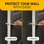 Load image into Gallery viewer, Wall Protectors 4 Pcs of Clear Rubber Knob Self Adhesive Guard Door Bumper Reusable Solution for Stopping Damage & Noise from Doors in Your Home or Office Durable Shock Absorbent Discreet