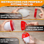 Load image into Gallery viewer, Hard Boiled Silicone Egg Cooker Without the Shell as seen on TV Non Stick Egg Poacher with Holder