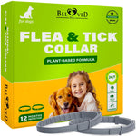 Load image into Gallery viewer, Natural Flea & Tick Collar for Dogs 6 Months Control of Best Prevention & Safe Treatment Anti Fleas and Ticks Essential Oil Repellent (1 Pack 2 Count)