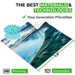 Load image into Gallery viewer, Microfiber Cleaning Cloth for Glasses Eyeglass Cleaning Cloth Lens Cleaning Cloth Microfiber Glasses Cleaning Cloth for Phone Screens Camera Lens Cleaner 6 pcs