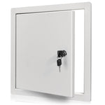 Load image into Gallery viewer, Access Panel for Drywall with Key Lock 8 x 8 inch Metal Door with a 1.2 mm Thick Frame Wall Hole Cover Access Door Plumbing Access Panel for Drywall Heavy Durable White
