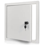 Load image into Gallery viewer, Access Panel for Drywall with Key Lock 10x10 inch Metal Door with a 1.2 mm Thick Frame Wall Hole Cover Access Door Plumbing Access Panel for Drywall Heavy Durable White