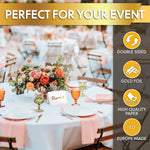 Load image into Gallery viewer, 10 Pack Gold Reserved Table Signs for Wedding Party Restaurant Double Sided Reserved Table Signs Gold Reserved Signs for Tables Gold Table Reserved Cards White Paper Reserved Table Tent Card