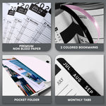 Load image into Gallery viewer, 2026 Hardcover Appointment Book Planner 8.5x11 inch Black Large Tabbed Daily Hourly Weekly Planner Schedule Book 15 Minute time Slots Business & Personal Planner Jan 2026 Dec 2026 Black
