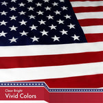 Load image into Gallery viewer, G128 Combo Pack: American USA Flag 3x5 Ft & Antigua and Barbuda Antiguan and Barbudan Flag Both LiteWeave Pro Series Printed 150D Polyester, Brass Grommets