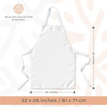 Load image into Gallery viewer, 2 Pack White Aprons for Adults Commercial Chef Kitchen Aprons One Size Unisex