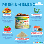 Load image into Gallery viewer, 12 in 1 Dog Multivitamin 120 Soft Treats Glucosamine Joint Support Gut Digestive Enzymes & Probiotics Cranberry Urinary Health & Vitamins for Energy Skin Coat Liver & Immune Aid Dog Vitamins