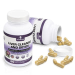 Load image into Gallery viewer, Liver Cleanse Detox & Repair Fatty Liver Supplements 28 in 1 Advanced Herbal Liver Health Supplement Formula Milk Thistle Silymarin Artichoke Extract Dandelion & Apple Cider Vinegar 60 Pills