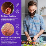 Load image into Gallery viewer, Black Disposable Beard Nets for Men Food Service 18 Inch Pack of 100 Nylon Disposable Beard Covers Nets for Cooking. Kitchen Beard Guard for Restaurant. Beard Cover Protector