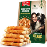 Load image into Gallery viewer, Dog Treats Biscuits Sticks Chicken Wrapped Human Grade Meat 10.6 oz Natural Dried Snacks Rawhide Free & Grain Free Long Lasting Chews for Large & Small Dogs Best for Training & Healthy Teeth
