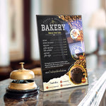 Load image into Gallery viewer, 5 Pack Acrylic Sign Holders 5x7 inch Plastic Stands for Display 5 X 7 Acrylic Sign Holder with Vertical Slanted Back Clear Plastic Sign Holder Paper Display Table Stand Flyer Document Paper