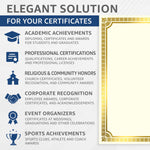 Load image into Gallery viewer, 100 Certificate Paper 8.5 x 11 for Printing Blank Certificate Papers for Award Certificates Diploma Paper Premium Gold Foil Award Papers Cardstock for Awards Certificates Graduation