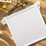 Load image into Gallery viewer, 11 Inch Plastic Embroidery Hoop Snap Needlework Frame White Plastic Sewing Hoops Hand Embroidery Hoops Snap Needlework Frame Cross Stitch Frame Square Embroidery Hoop for Cross Stitching Quilting