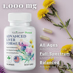 Load image into Gallery viewer, Liver Health with Milk Thistle Artichoke Extract Choline Advanced Liver Detox Capsules for Liver Cleanse Liver Repair Milk Thistle Liver Support (90 Capsules (Pack of 1))