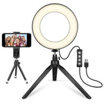 Load image into Gallery viewer, LED Ring Light With Stand For Makeup Photography Video For iPhone Selfie Stream