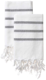 Load image into Gallery viewer, Turkish Hand Towels for Bathroom and Kitchen Hand Woven Turkish Cotton Quick Dry