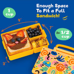 Load image into Gallery viewer, Bento Lunch Box for Kids BPA Free Leak Proof Lunch Containers with 3 Compartment