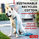 Load image into Gallery viewer, WAUDOG Recycled Cotton Dog Leash 6 Ft 10 Ft Eco Friendly Collar for Small Medium & Large Dogs Reflective Dog Leash for Medium Dogs Strong Leashes for Large Breed Dogs Puppy Leash for Small Dogs