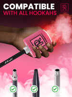 Load image into Gallery viewer, Silver Mini Hookah Pump Hookah Starter with 1000 mAh Rechargeable Battery Kit