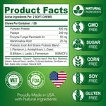Load image into Gallery viewer, Probiotics for Dogs 120 Chews Digestive Enzymes Itchy Skin Support