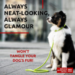 Load image into Gallery viewer, WAUDOG Rolled Leather Dog Leash 4Ft * 0.5 in for Small Medium and Large Dogs Heavy Duty Leather Puppy Leash for Outdoor Walking Running Training Strong Dog Leashes for Large Breed Dogs (Green)