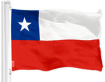 Load image into Gallery viewer, G128 Combo Pack: USA American Flag 3x5 Ft 150D Printed Stars & Chile (Chilean) Flag 3x5 Ft 150D Printed