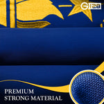 Load image into Gallery viewer, G128 2 Pack: Indiana IN State Flag 1x1.5 Ft StormFlyer Series Embroidered 220GSM Spun Polyester Embroidered Design, Indoor/Outdoor, Brass Grommets, Heavy Duty, All Weather