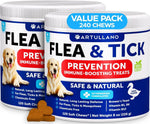 Load image into Gallery viewer, Flea & Tick Chews for Dogs 240 Count 2-Pack Vitamins B1/B6/B12 All Breeds