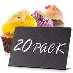 Load image into Gallery viewer, Mini Chalkboard Signs for Food 20 Pack Small Chalkboard Food Signs for Party Buffet Weddinng Small Black Food Display Stands Chalk Table Food Labels Little Chalkboard Food Signs for Buffet