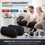 Load image into Gallery viewer, Shoe Washing Machine Bag 2 Pack for Washer & Dryer Thick Padded Sneaker Laundry Bags with Mesh Panels Zipper Protective Shoe Washer Bag for Running & Gym Shoes