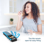 Load image into Gallery viewer, Weekly Medicine Pill Organizer Waterproof 7 Day Large Pill Box Daily Pill Case