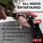 Load image into Gallery viewer, Waterproof Dog Leash 4 Ft x 1 in Black Anti Slip Dog Leash for Large Dogs Small